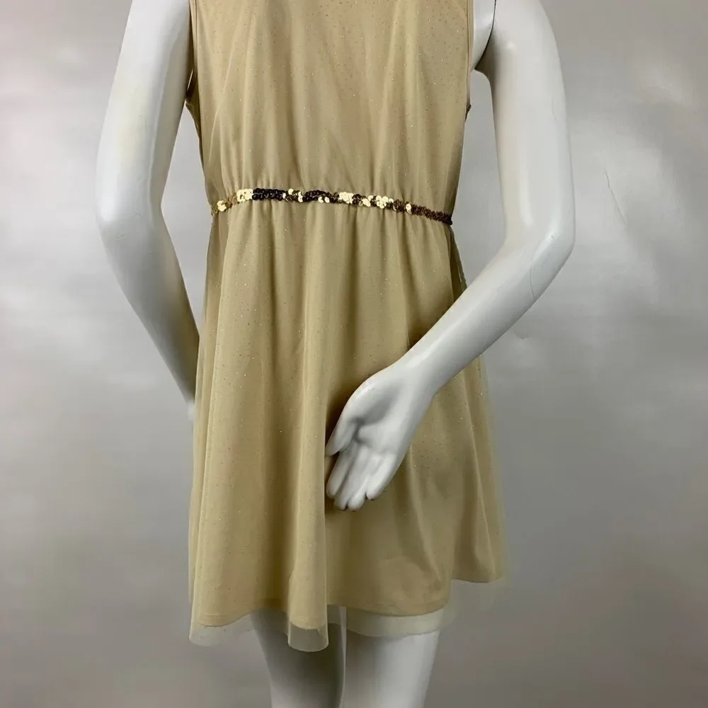 3For$20 Tital Girl XXL 20 1/2 Plus Gold Dress